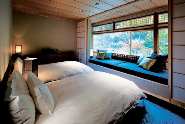 虹夕諾雅京都日式度假酒店客房設(shè)計(jì)欣賞