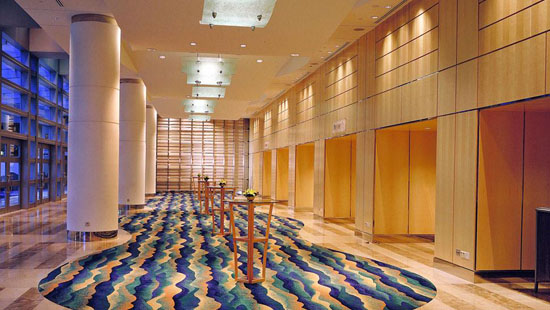 簡約時尚的新加坡泛太平洋商務酒店大堂設計效果圖欣賞