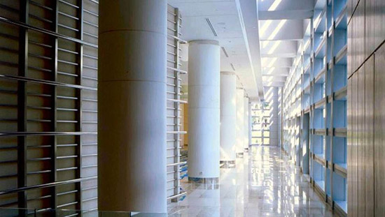 簡約時尚的新加坡泛太平洋商務酒店大堂設計效果圖欣賞