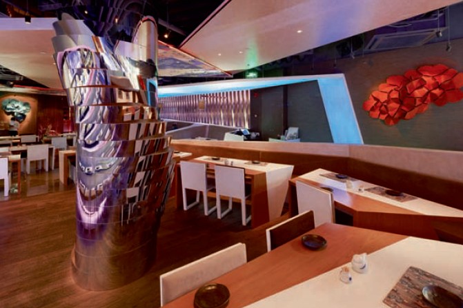 上海國際金融中心時(shí)尚餐廳設(shè)計(jì)欣賞  Haiku壽司店