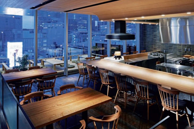 石楠花現(xiàn)代日式酒店餐廳設計效果圖欣賞