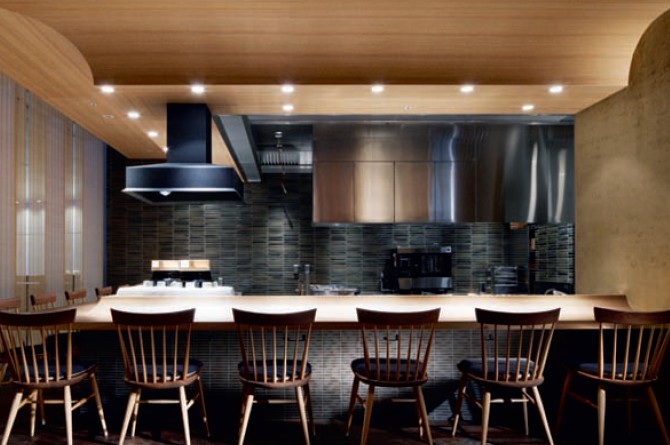 石楠花現(xiàn)代日式酒店餐廳設計效果圖欣賞