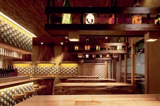 傳統(tǒng)日式風(fēng)格復(fù)古小清吧設(shè)計(jì)圖欣賞