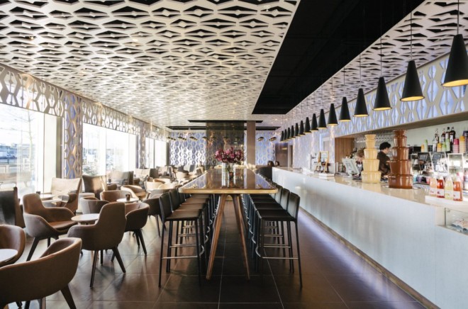 國外時尚簡約風格休閑酒吧設計欣賞