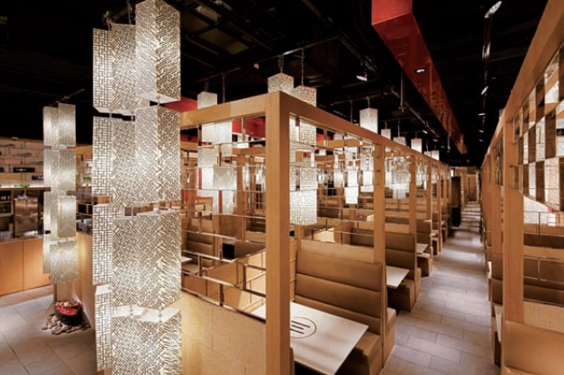 日韓設(shè)計風(fēng)格餐廳  香港金馬倫道錦井餐廳設(shè)計欣賞