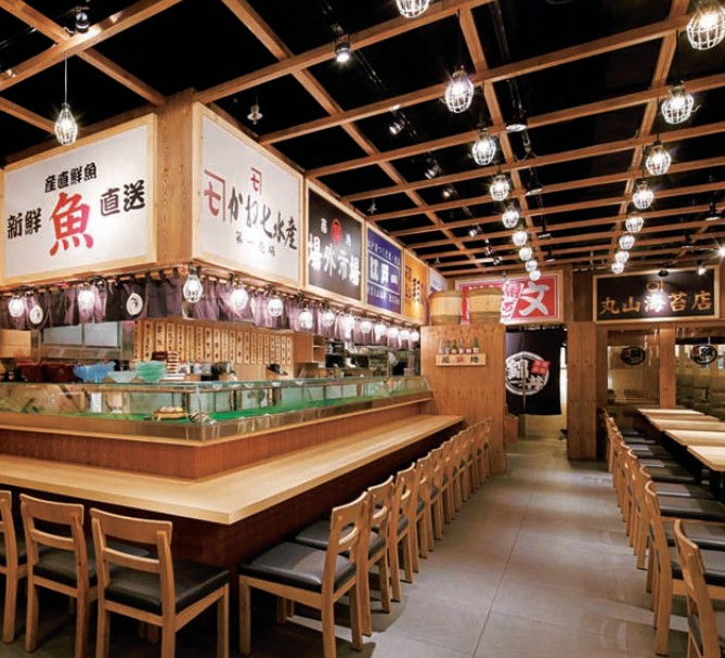 日韓設(shè)計風(fēng)格餐廳  香港金馬倫道錦井餐廳設(shè)計欣賞