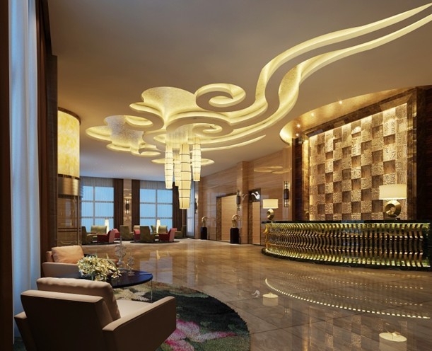 西安碧水藍(lán)天溫泉洗浴中心大堂設(shè)計(jì)圖