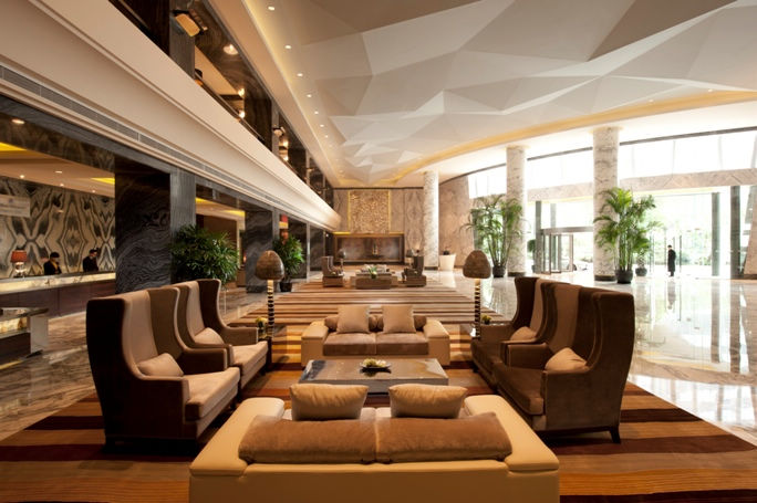 上海元一虹橋希爾頓酒店大堂設(shè)計(jì)欣賞