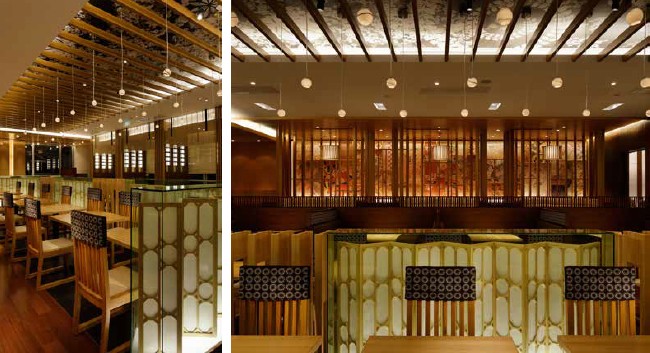 傳統(tǒng)日式餐廳 北京的勝博殿餐飲會所設計