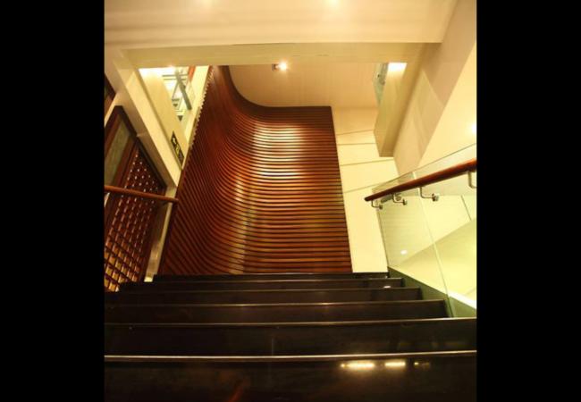 武漢某中式餐廳設計-樓梯