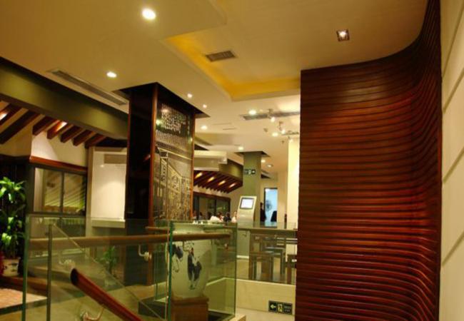 武漢某中式餐廳設計-樓梯口