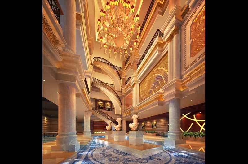 陜西西安水立方國際商務(wù)會所大堂設(shè)計