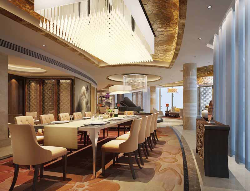 陜西西安水立方國際商務(wù)會所餐飲區(qū)設(shè)計