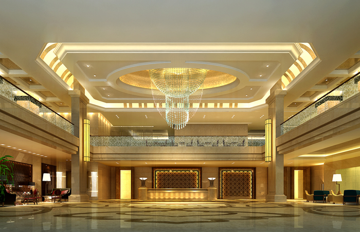 坤源溫泉酒店大堂設(shè)計
