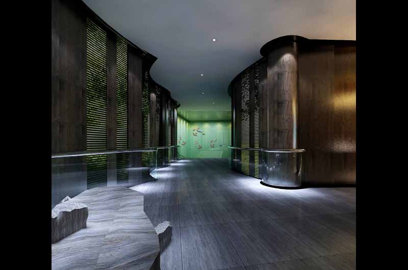 北京天曼洗浴會所走廊設(shè)計(jì)