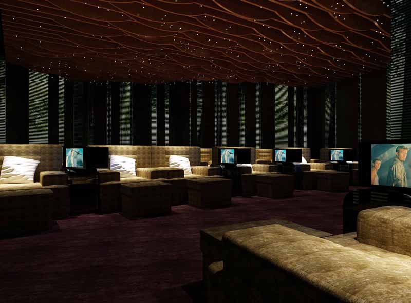 北京天曼洗浴會所休息大廳設(shè)計(jì)