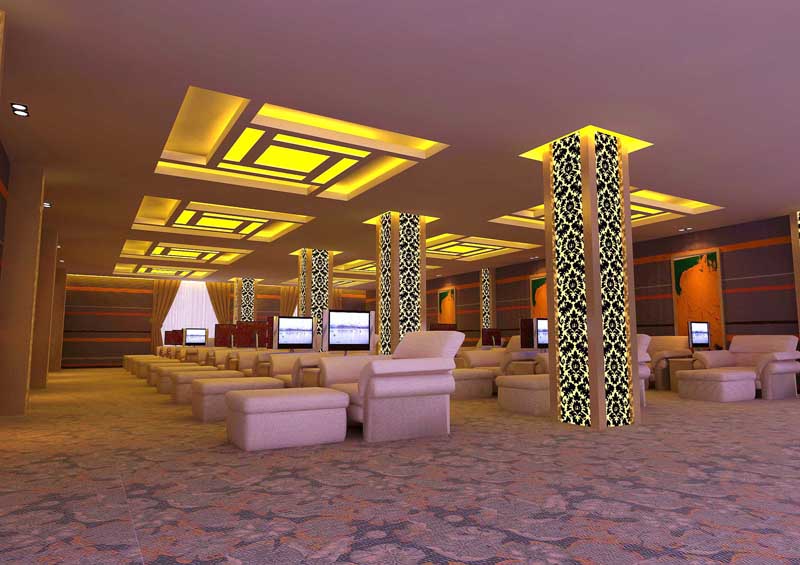 信陽(yáng)光山大浪淘沙商務(wù)會(huì)所休息大廳設(shè)計(jì)