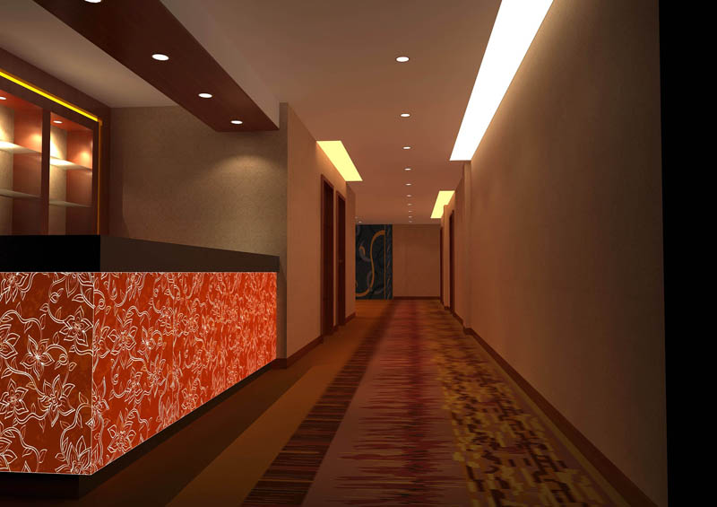 信陽(yáng)光山大浪淘沙商務(wù)會(huì)所走廊設(shè)計(jì)