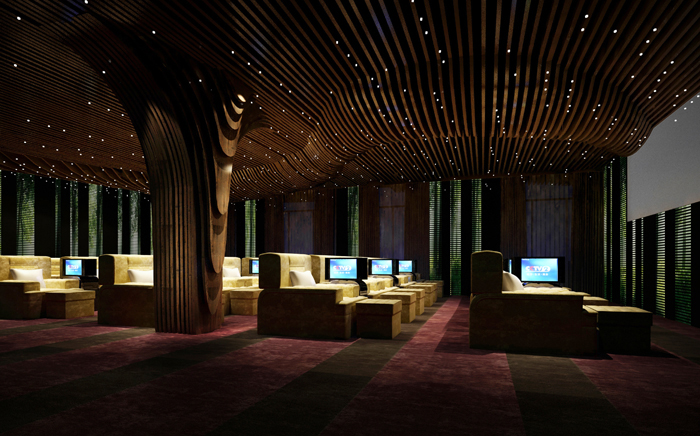 滎陽一江春水洗浴會(huì)所休息大廳設(shè)計(jì)