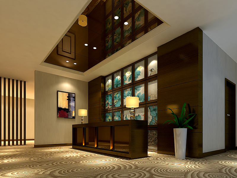 河北金港洗浴會所前廳設(shè)計