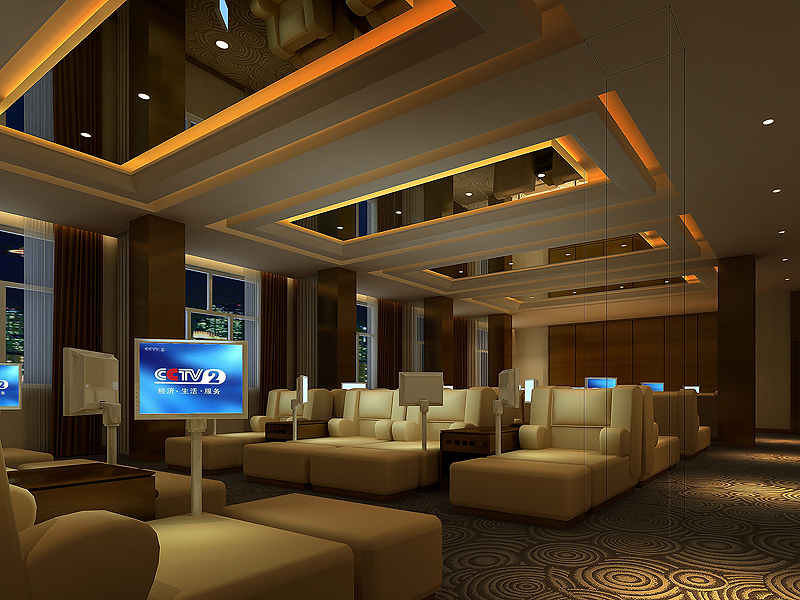 河北金港洗浴會所休息廳設(shè)計