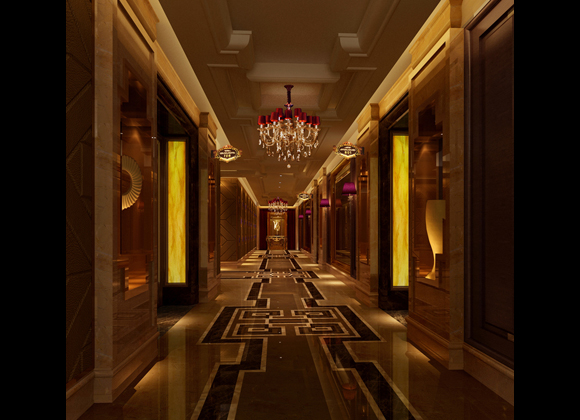 環(huán)球一號(hào)國(guó)際會(huì)所設(shè)計(jì)-走廊