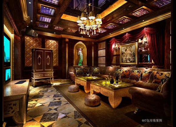 臉譜國際會所設(shè)計-包房2