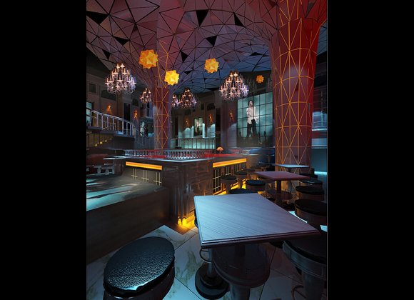 徐州愛特納酒吧設(shè)計-大廳一角