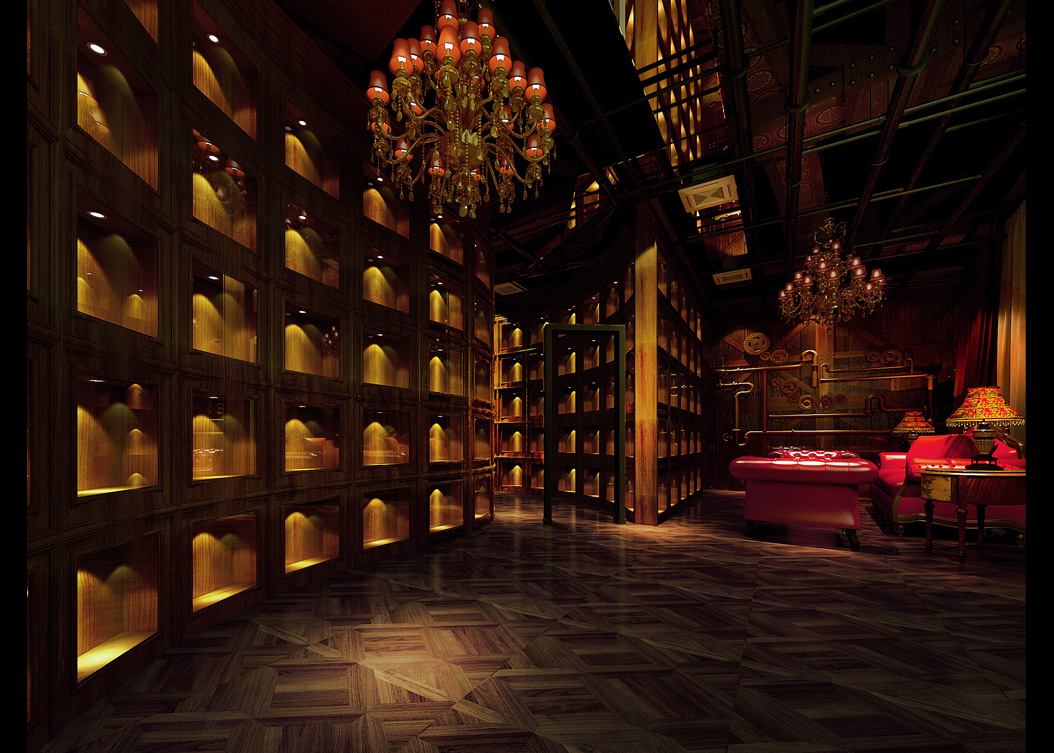 蘇荷(SOHO)風格的太原著迷酒吧大廳設計