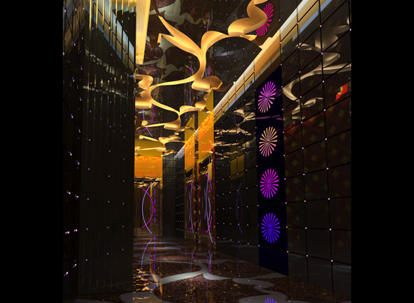 鄭州紫金娛樂會所(夜總會)設計-走廊