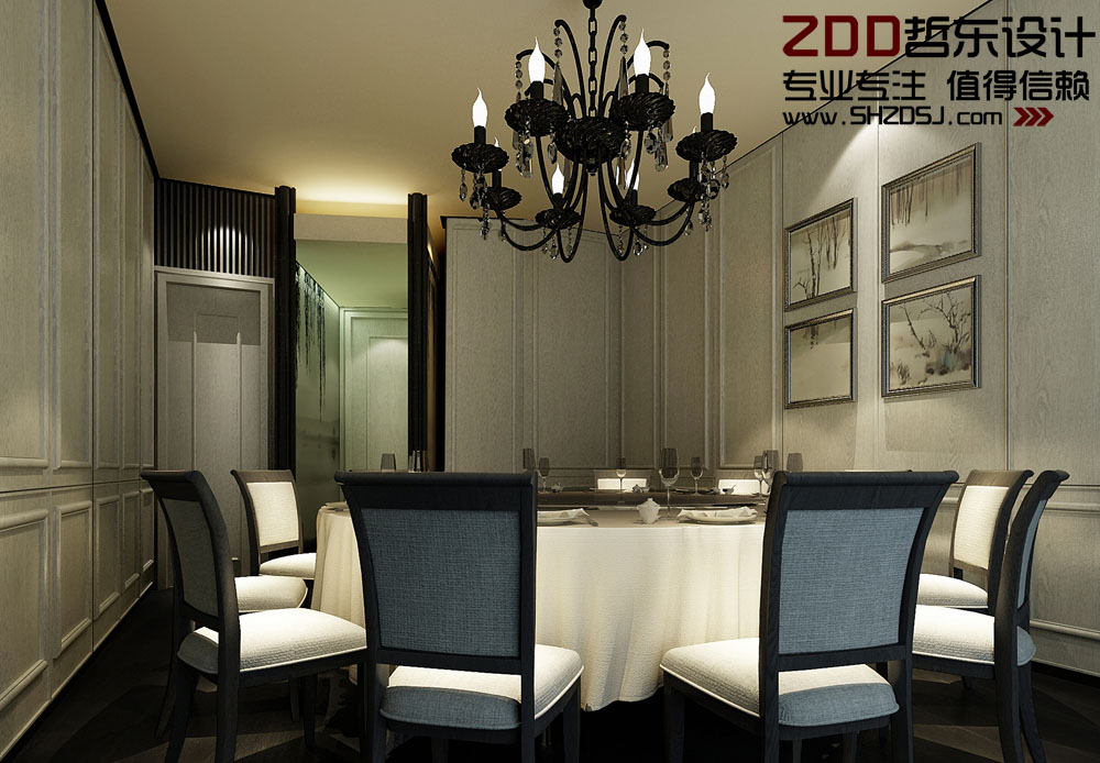 鄭州新浙商商務(wù)精品酒店餐廳設(shè)計(jì)效果圖