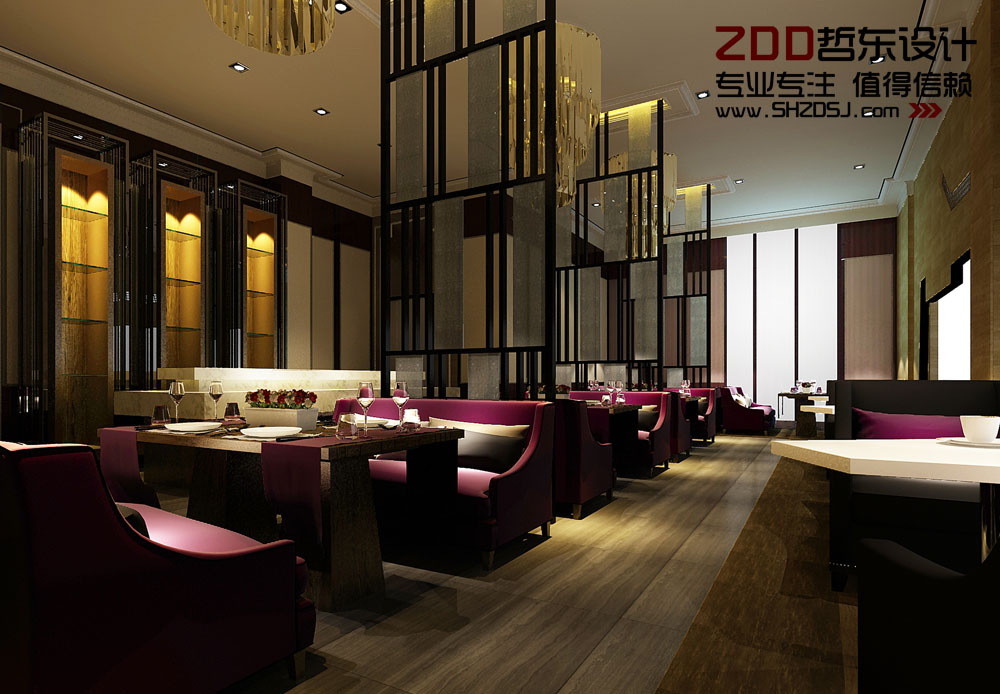 四川綿陽(yáng)梓江商務(wù)酒店餐廳設(shè)計(jì)方案效果圖