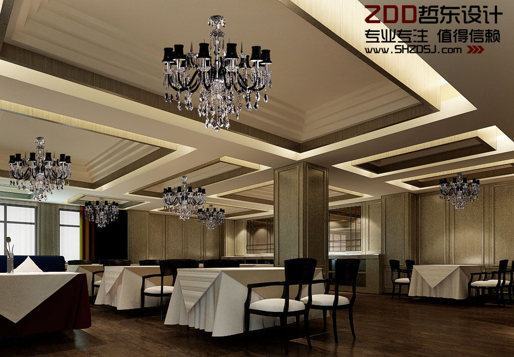 東方豪庭精品酒店餐廳設(shè)計方案效果圖