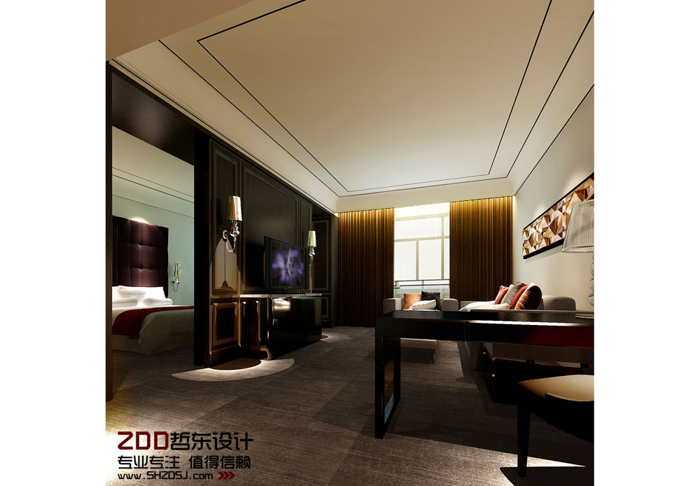東方豪庭精品酒店套房設(shè)計方案效果圖