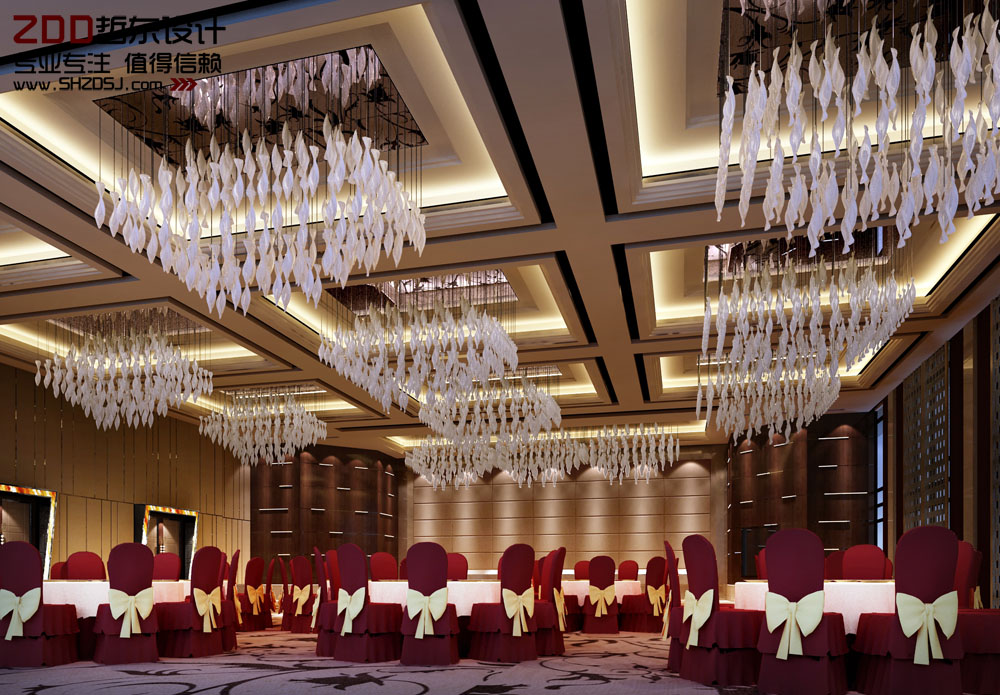 周口萬里國際五星級酒店多功能廳設計方案效果圖