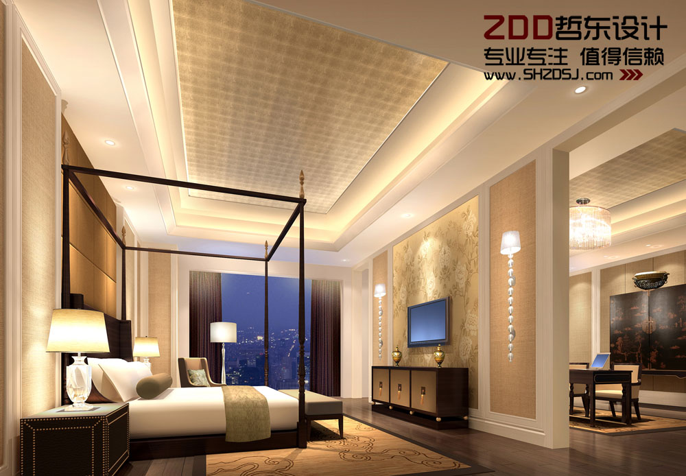 周口萬里國際五星級酒店豪華套房設計方案效果圖
