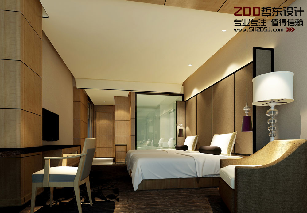 周口萬里國際五星級酒店客房設計方案效果圖