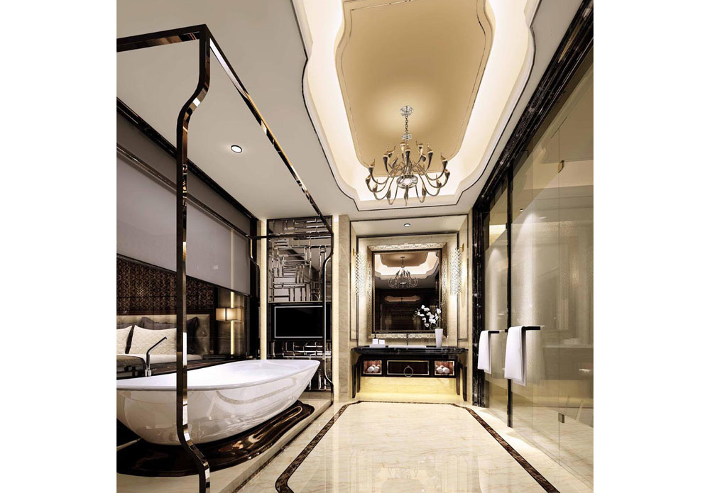 北京順義伊斯頓商務(wù)度假酒店客房衛(wèi)生間設(shè)計(jì)方案